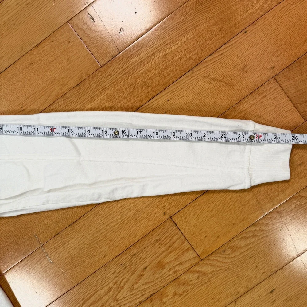 CP‎ Company Mens Medium White Quarter Zip Lens Sleeve Sweatshirt Made in Italy